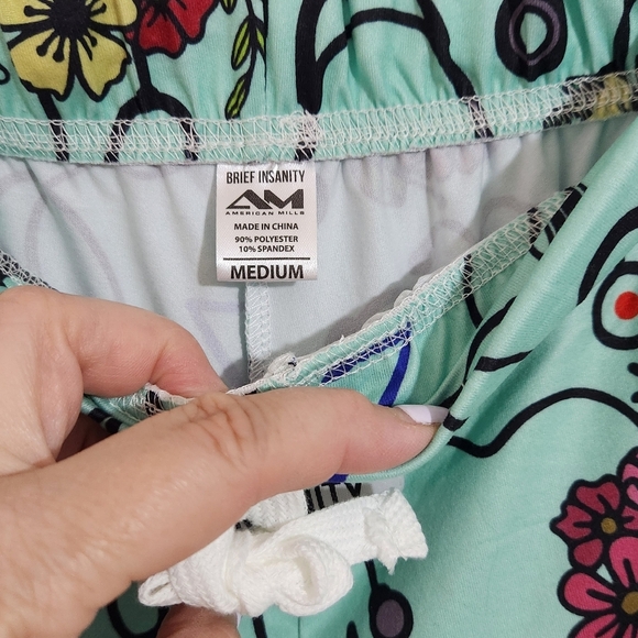 Mint Green Nursing Themed Lounge Pants, Size Med, NWT - Picture 5 of 9